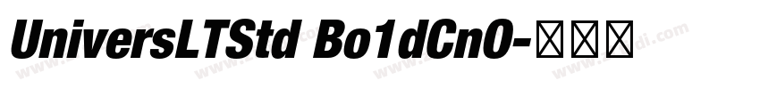 UniversLTStd Bo1dCnO字体转换